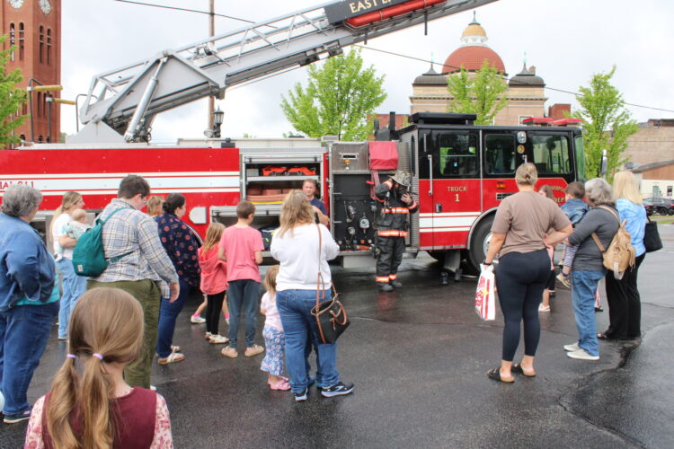 East Liverpool firefighters provide fire education during story hour